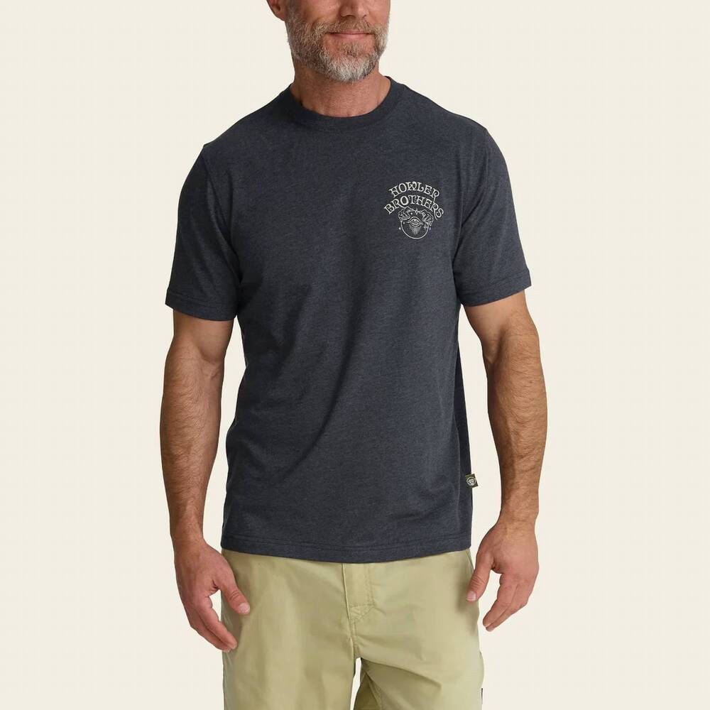 NEW HOWLER BROTHERS men's river wizard t-shirt in navy heather